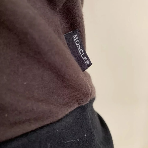 Moncler Full zip fitted top mock neck made Italy size small - Picture 2 of 13